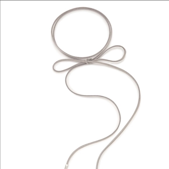 KENRA SCOTT GREY SUEDE LARIAT NECKLACE - Picture 5 of 8